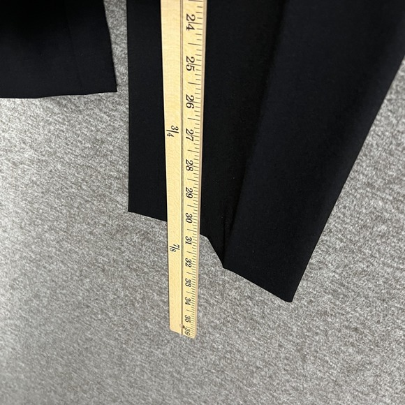 Lafayette 148 New York Dress Pants Womens 4 Black Slim Tapered Twill Work - Picture 3 of 8